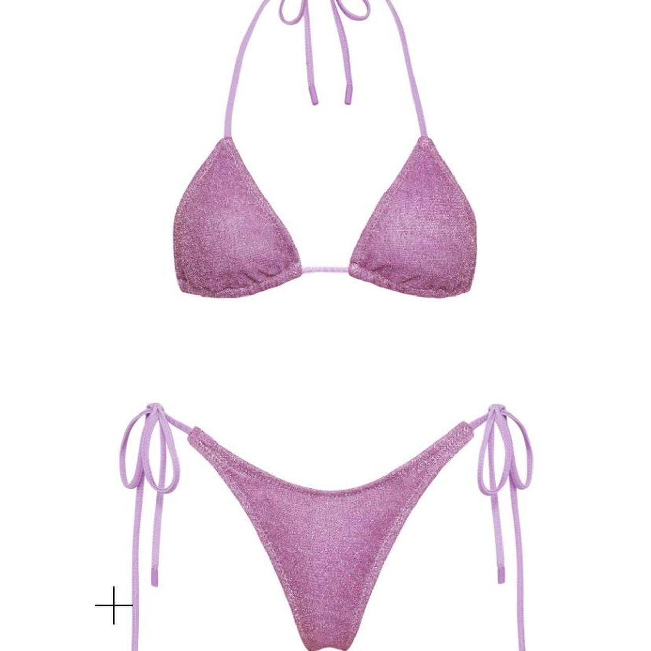 Triangl Glitter Bikini Selling Top in Size Small and... Depop