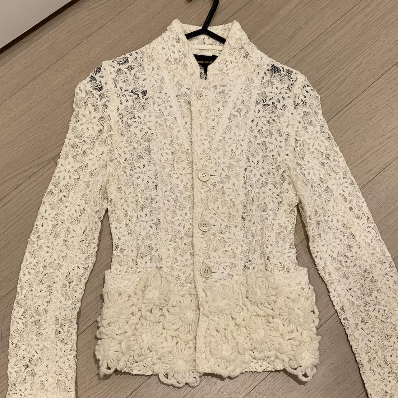 Comme des outlet garcons lace jacket