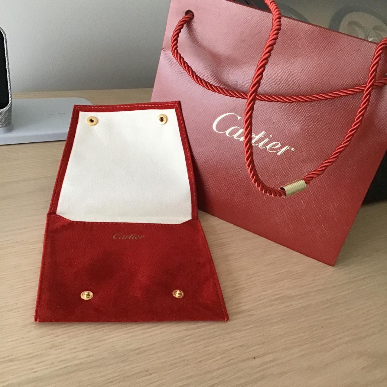 Cartier 100 authentic jewellery pouch carrier Depop