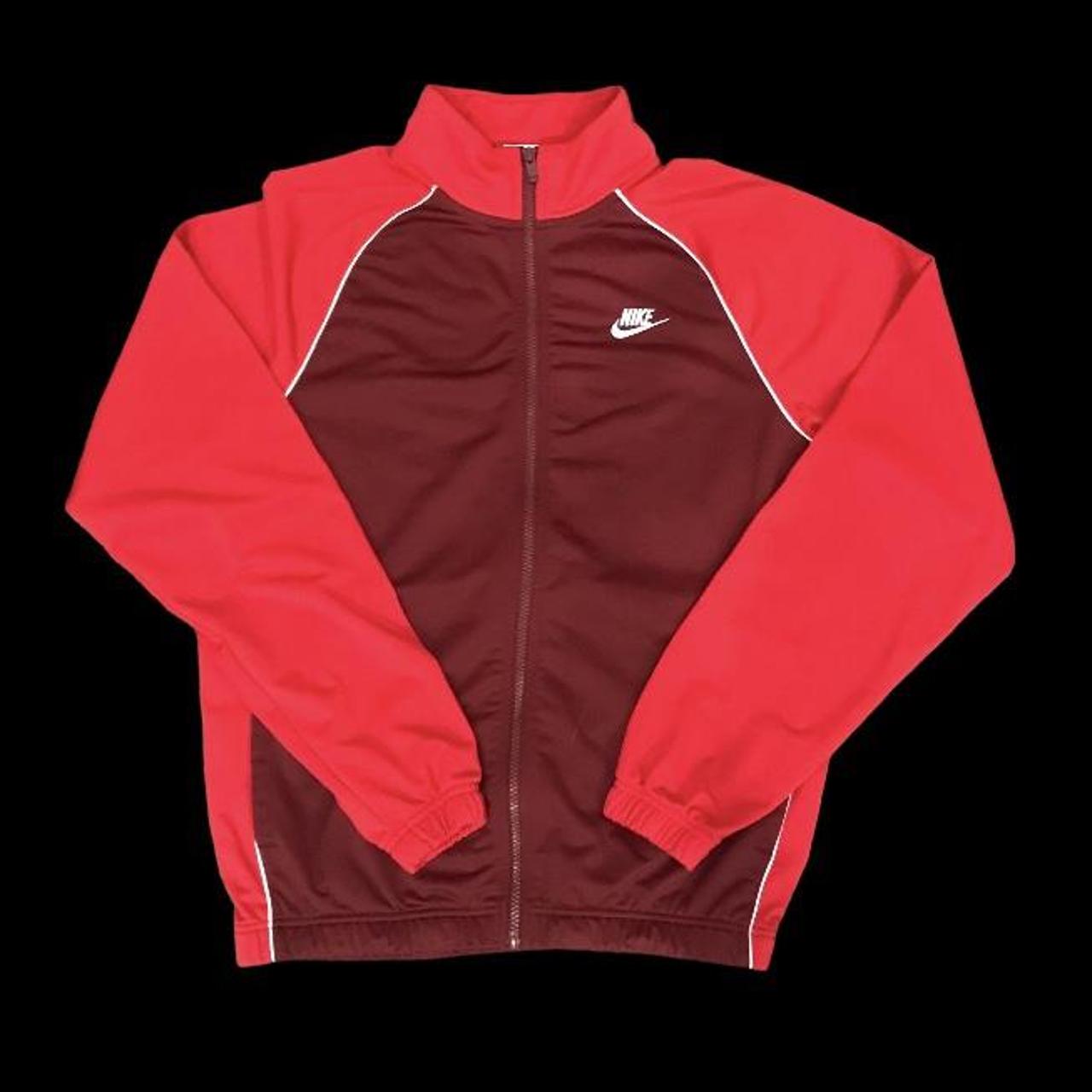 nike full zip reissue jacket in red