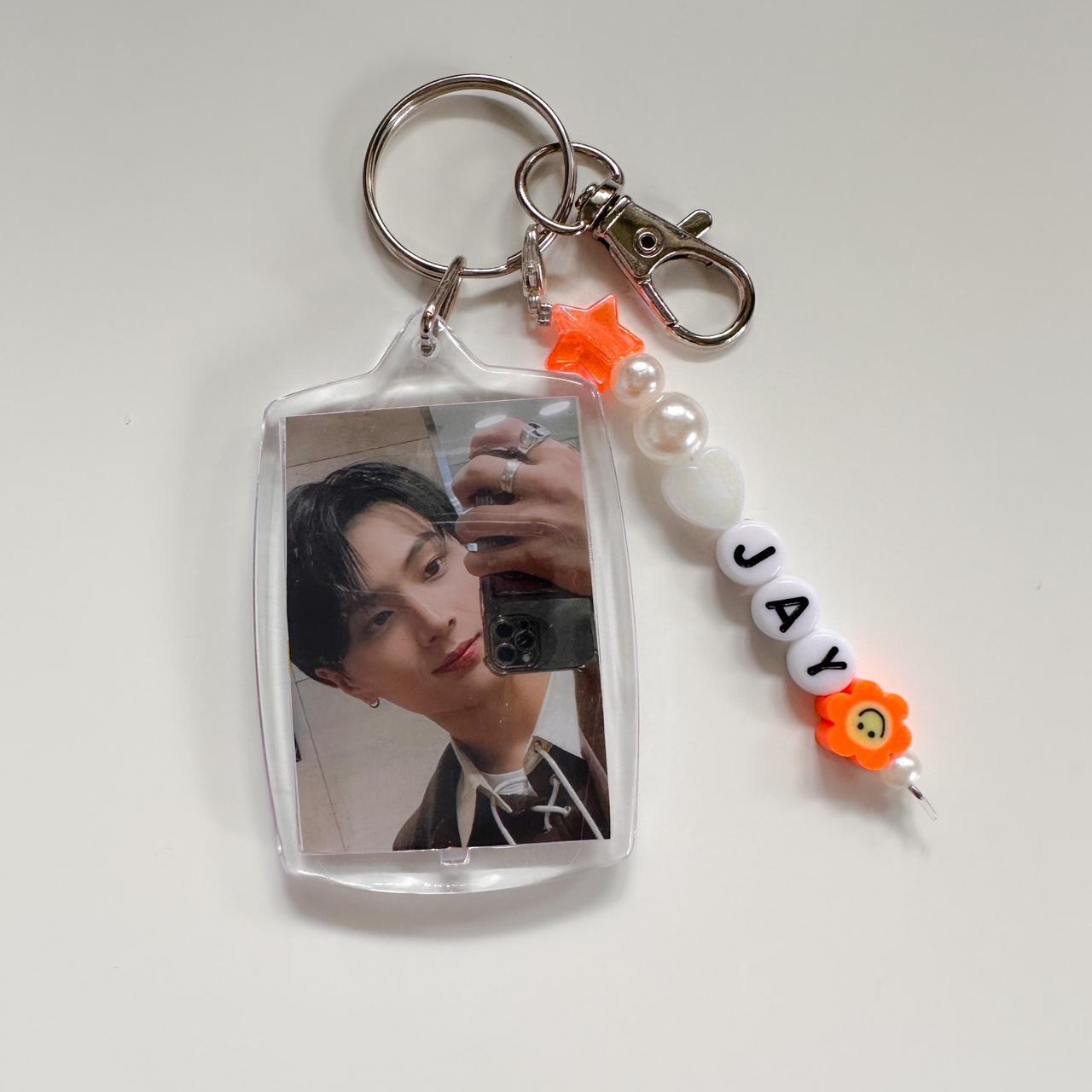 NEW KPOP PHOTO KEYCHAINS ENHYPEN Jay photo Keychain... - Depop