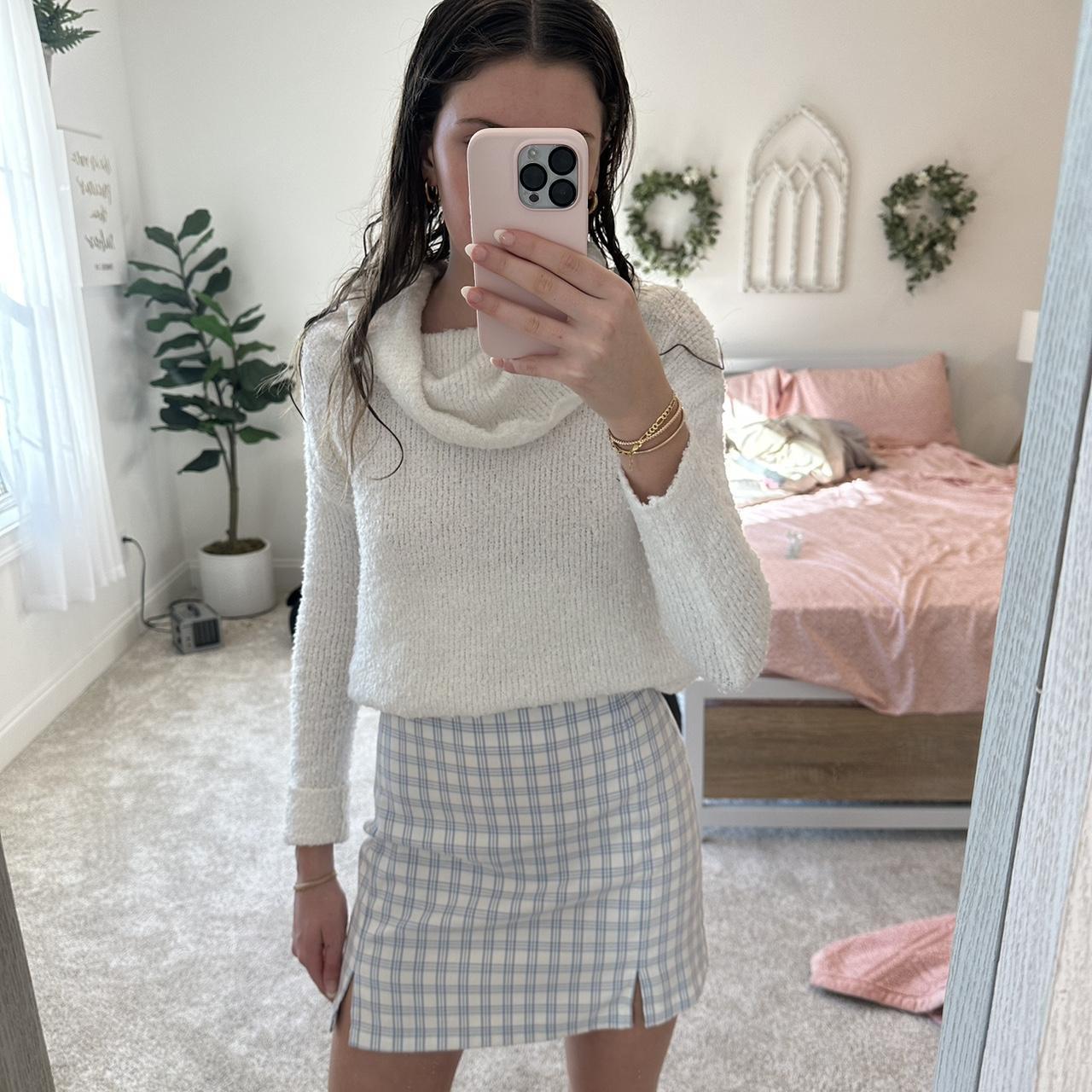 Plaid Mini Skirt, 51% OFF