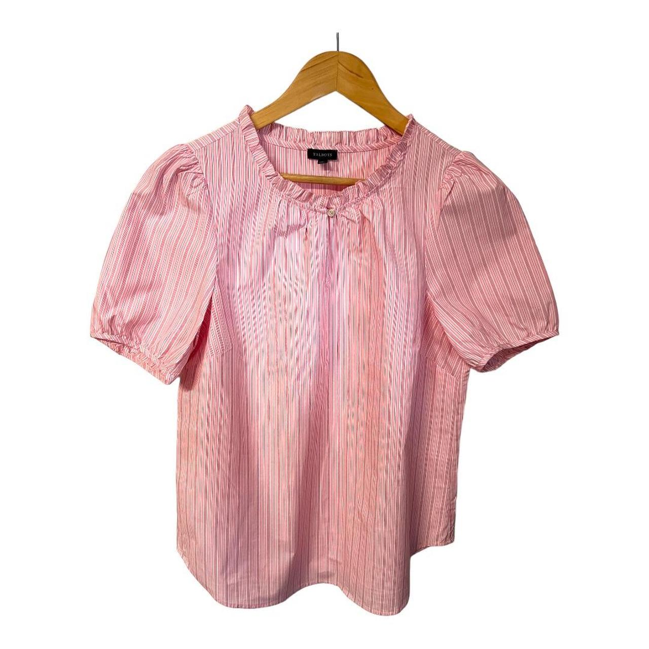 Talbots Pink Short Sleeve Medium Women's
