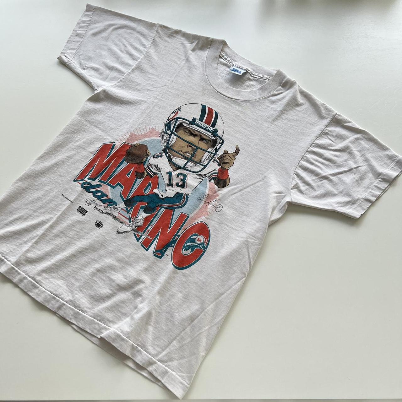 Vintage NFL Miami Dolphins Tee Shirt 1987 Size XL Made in USA