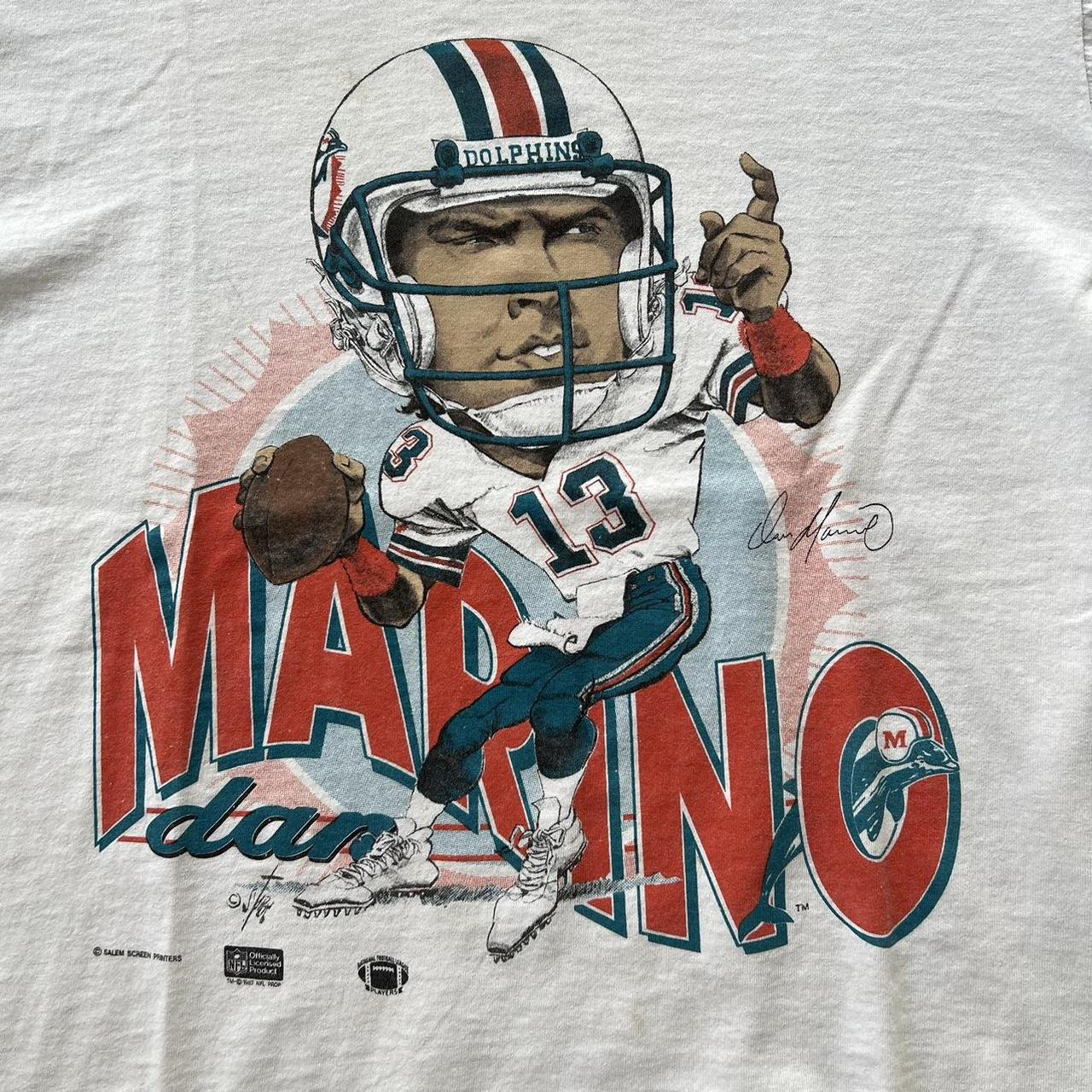 Vintage Miami Dolphins Dan Marino Salem Sportswear Football Tshirt