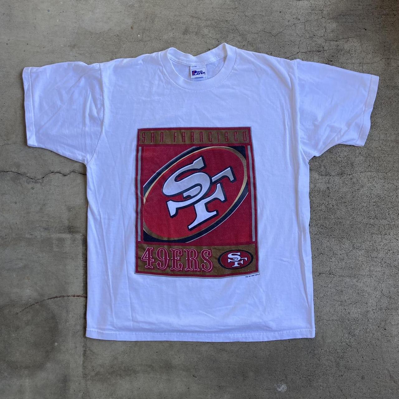 Vintage New Pro Player San Francisco 49ers T-shirt Size Medium 