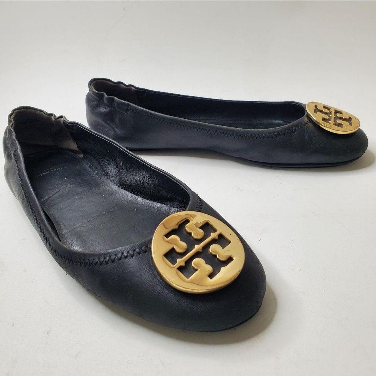 Tory burch outlet minnie gold flats