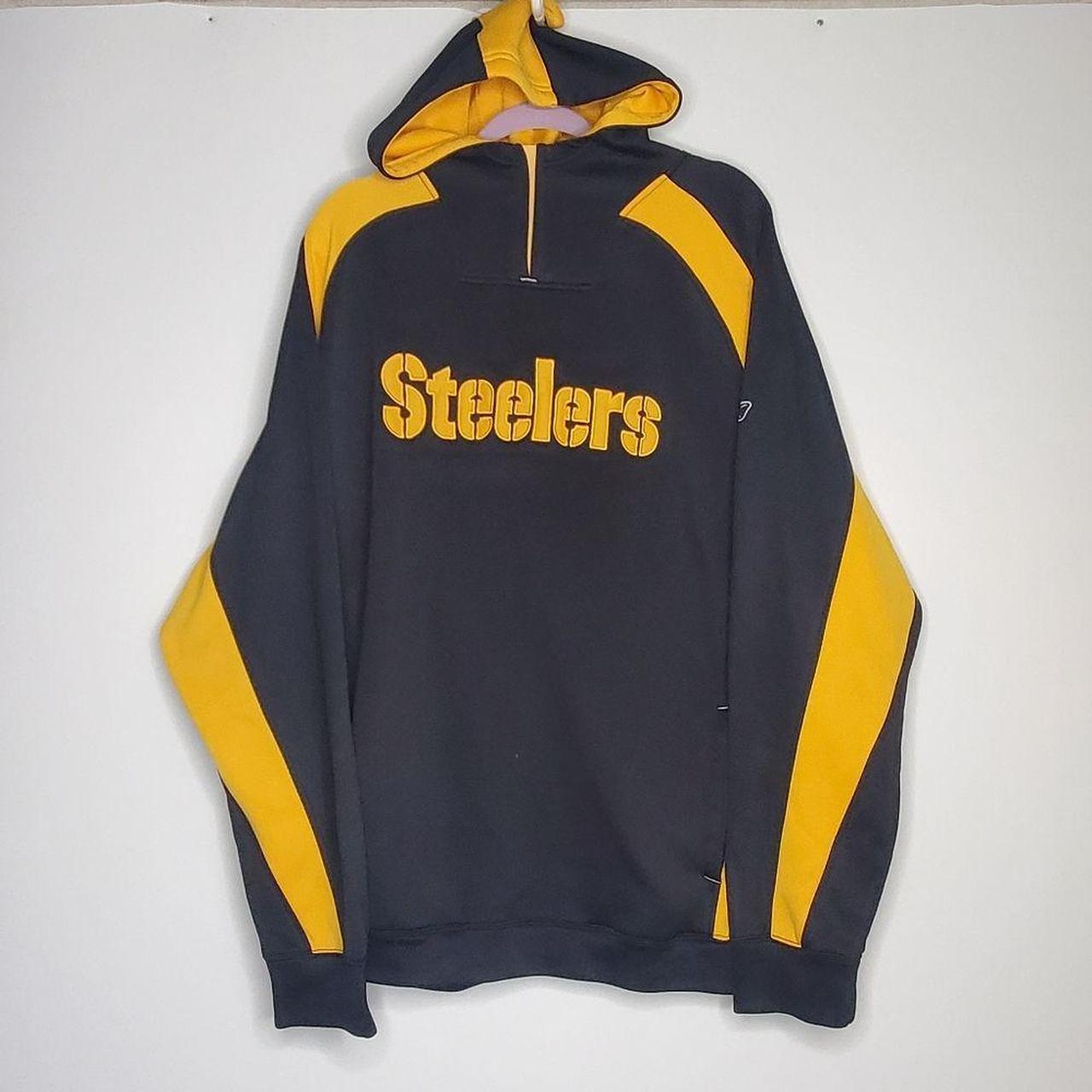 NFL REEBOK Pittsburgh STEELERS Hoodie Black