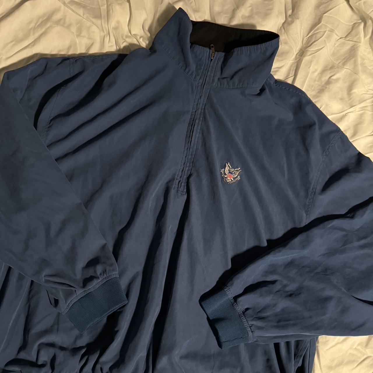 Blue Mid-Zip Sweater Very Soft Material If you... - Depop