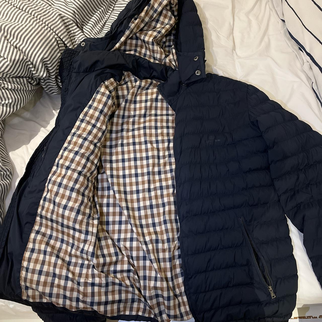 Aquascutum emmett shop quilted jacket navy