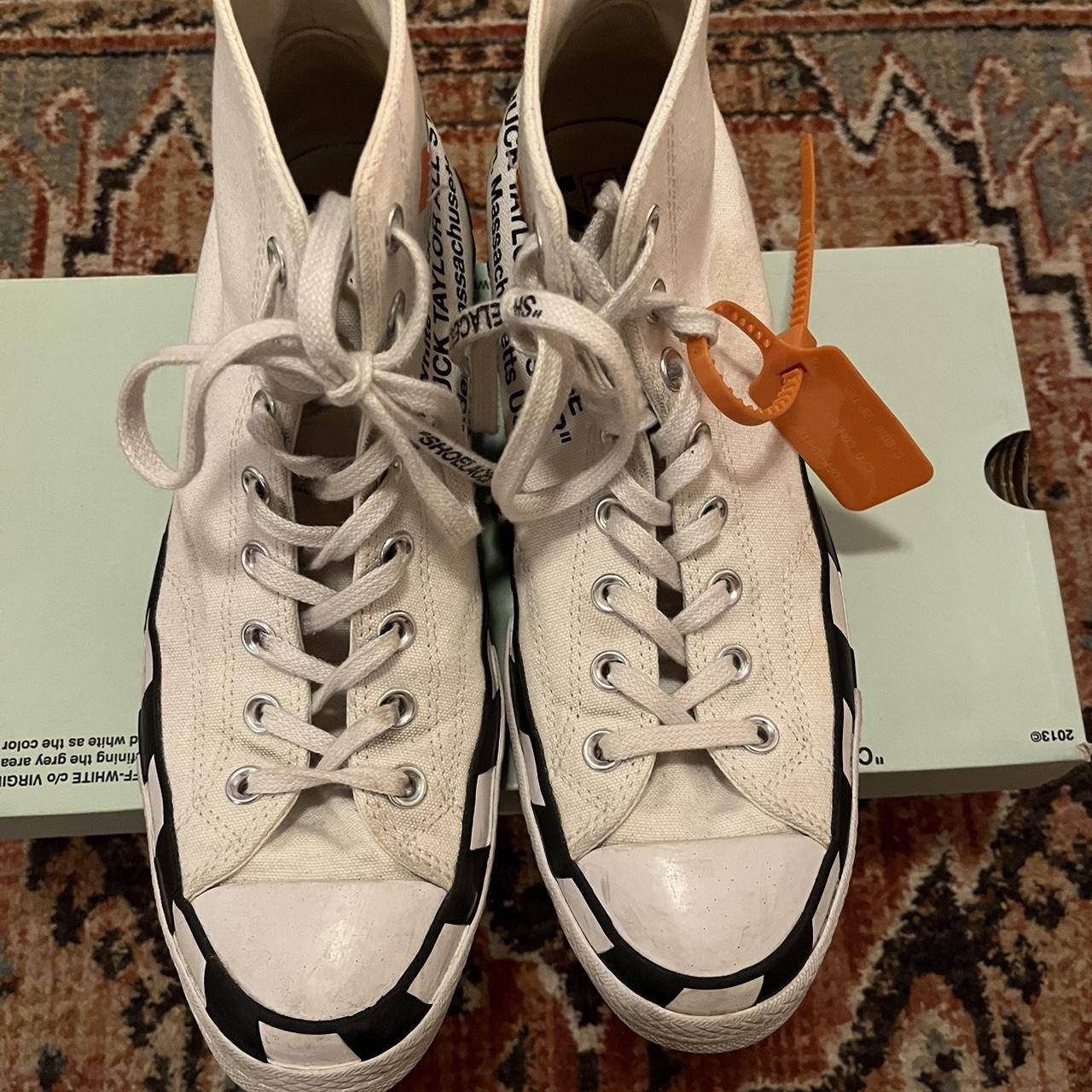 Off white color converse online