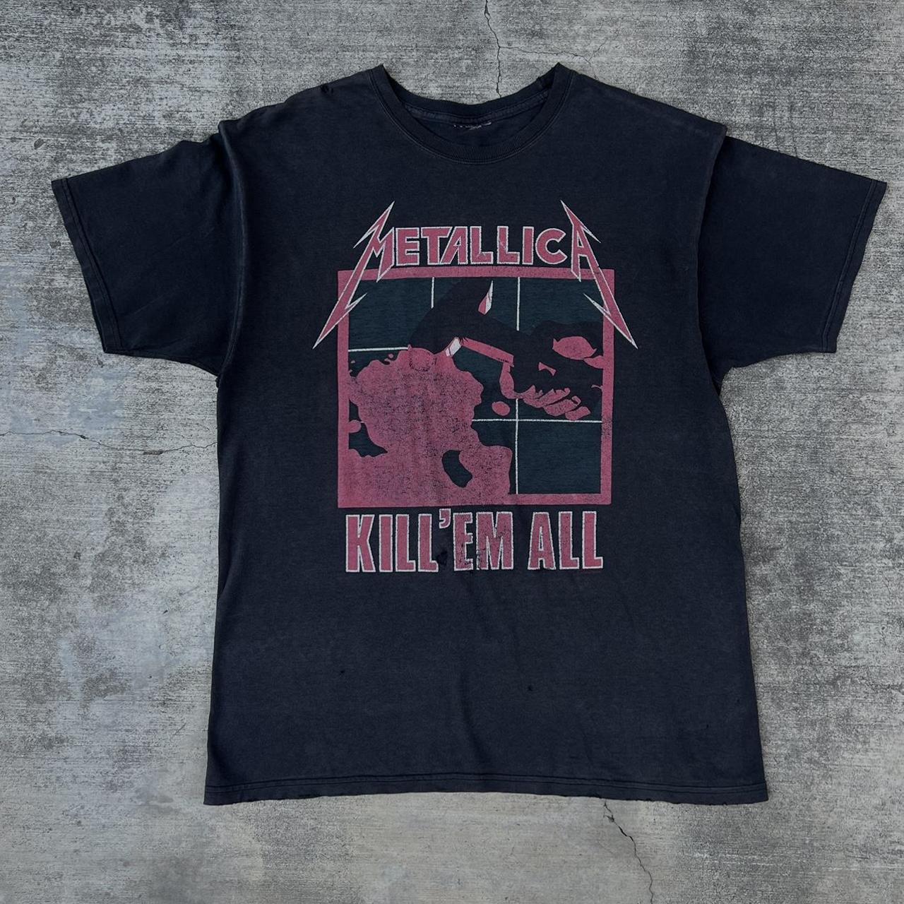 Metallica Kill Em All Double-Sided T-Shirt. Size - Depop