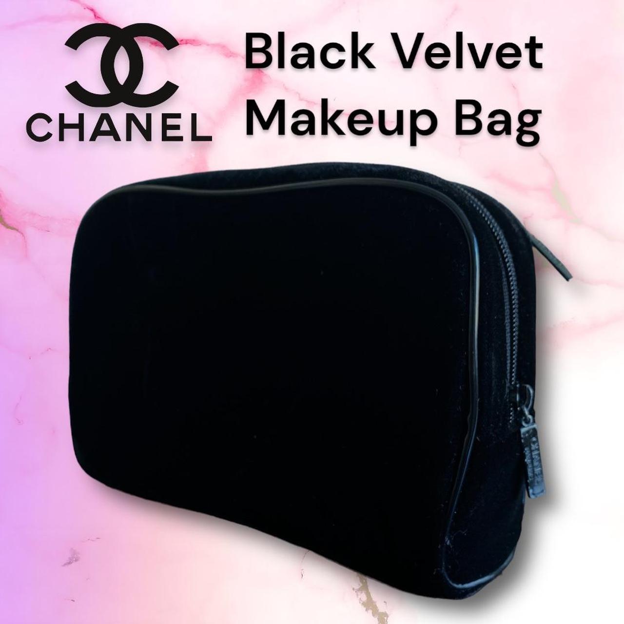 Chanel black clearance makeup bag