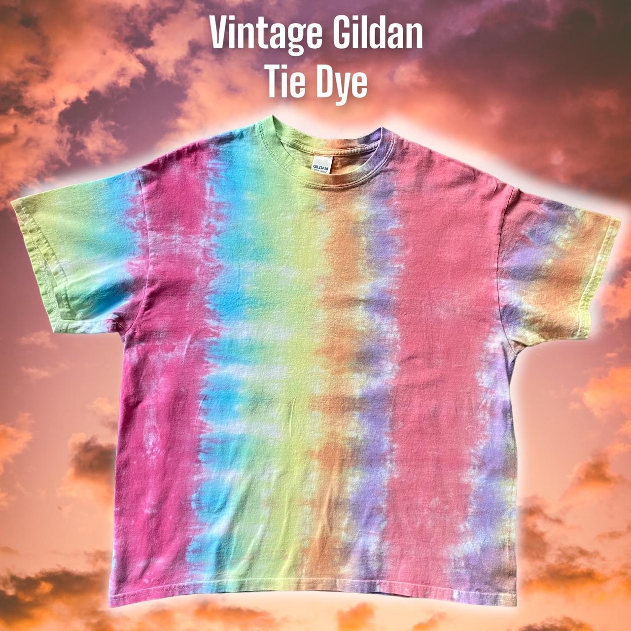 Vintage Pastel Tie Dye By Gildan 100% Cotton - Depop