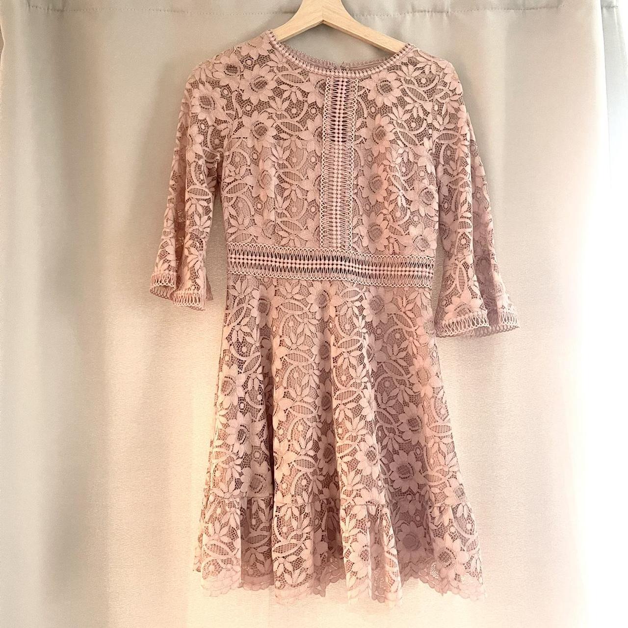 BB Dakota pink lace dress size 2 PERFECT condition