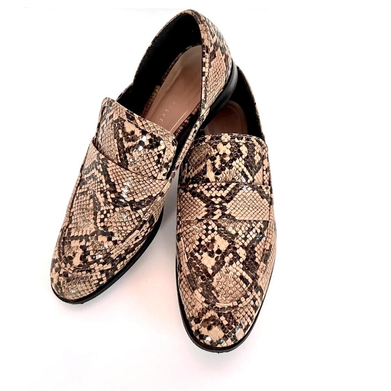 Print Leather Loafers Snake Print Loafers Zara Zara Snake Print