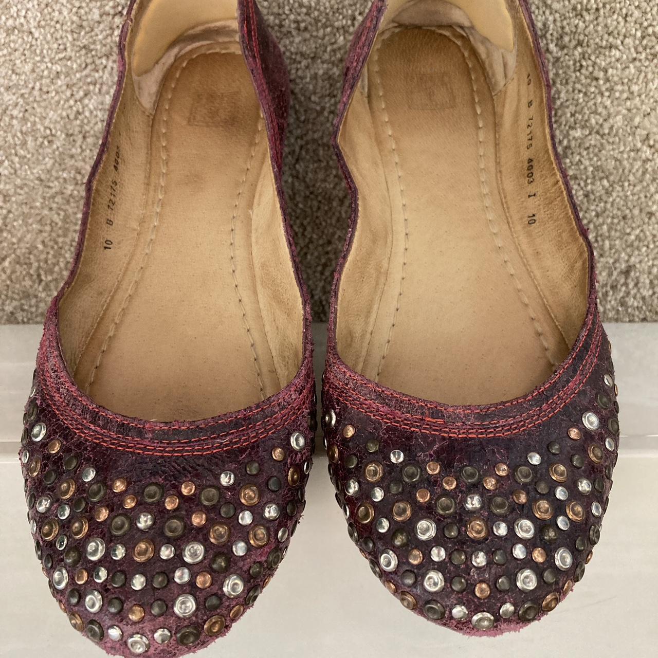 frye studded flats