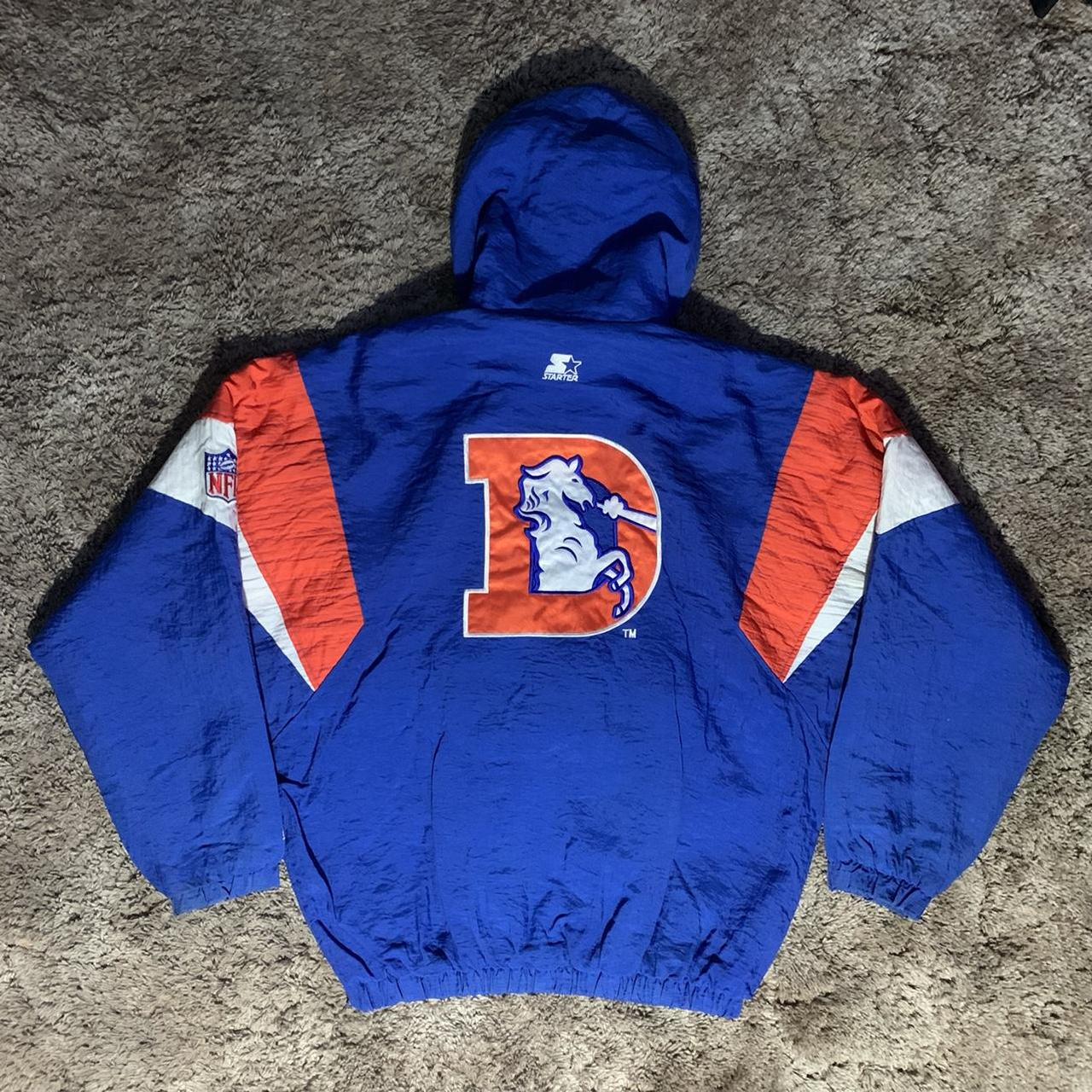 Vintage Denver Broncos Windbreaker 90s NFL Pro - Depop