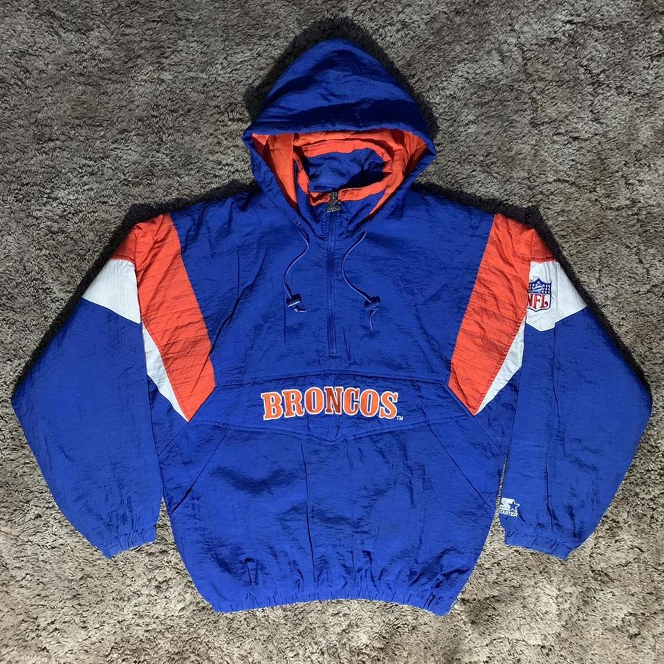 Super Bowl 50 NFL Denver Broncos Varsity Jacket with - Depop