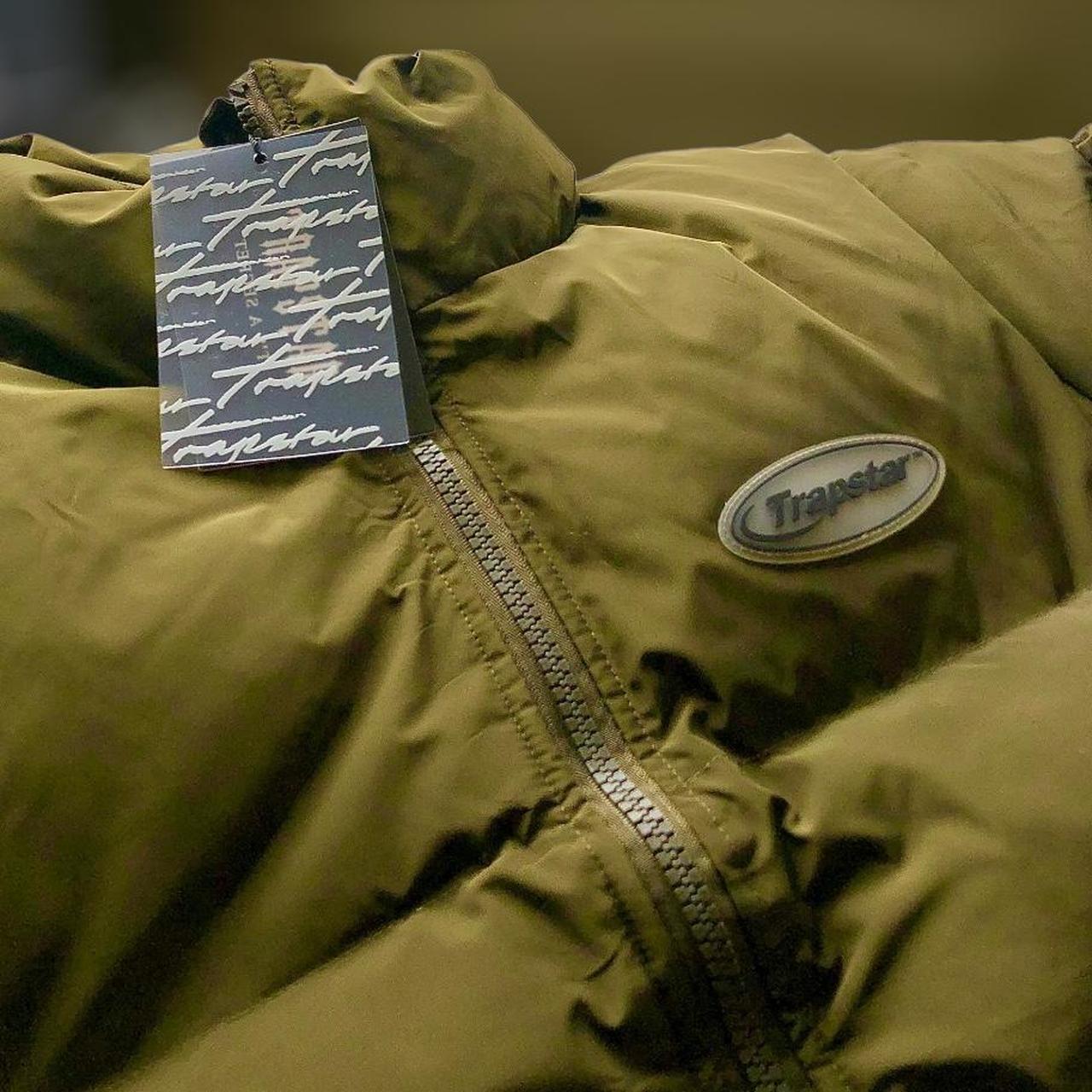 Trapstar Men's Khaki and Green Jacket Depop