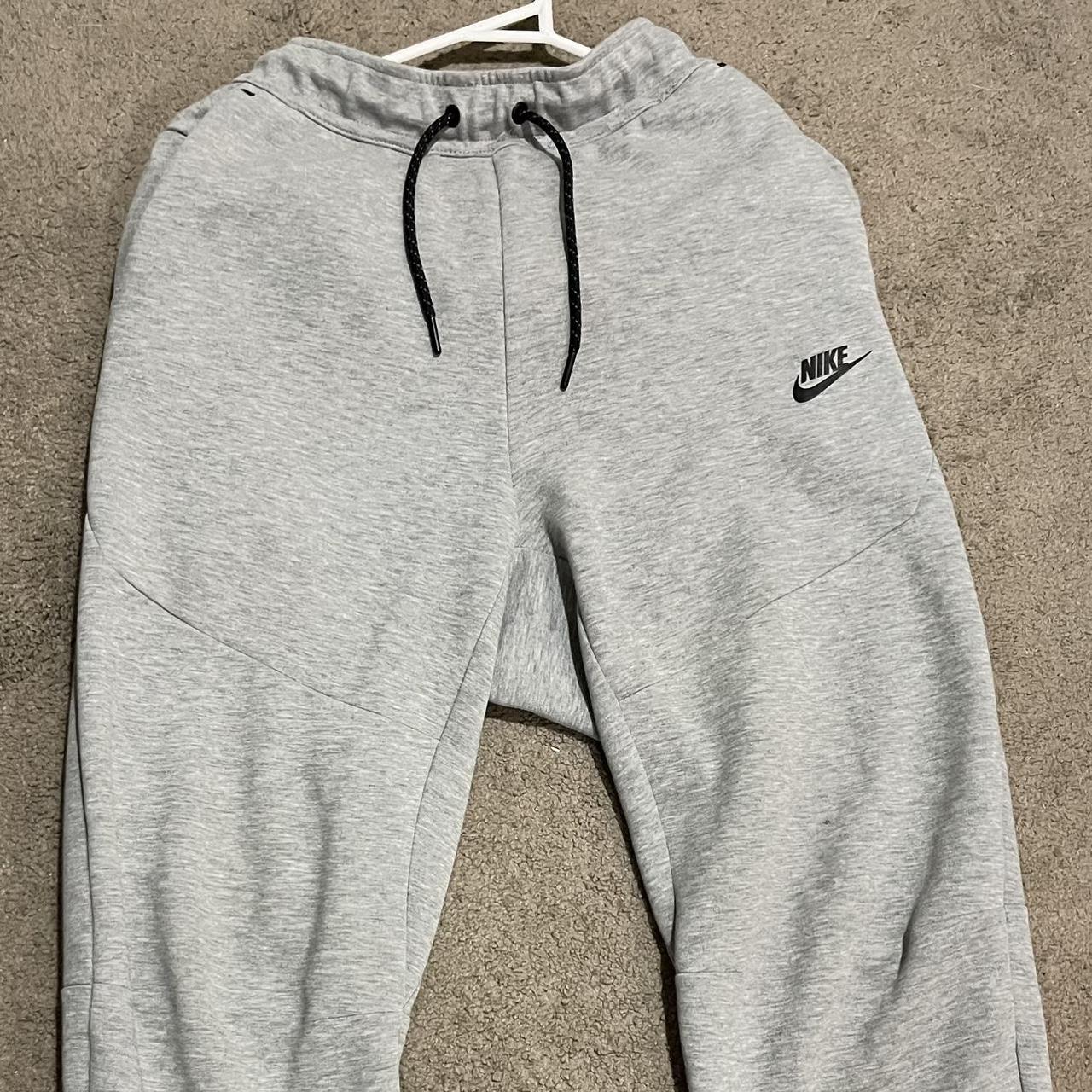 Men’s grey tech fleece trackies - Depop