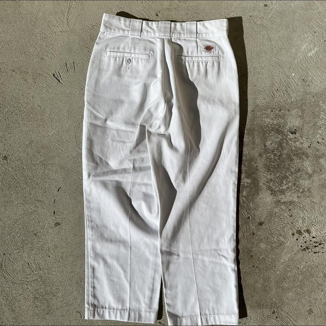 Dickies x urban outfitters white cropped pants Size... Depop
