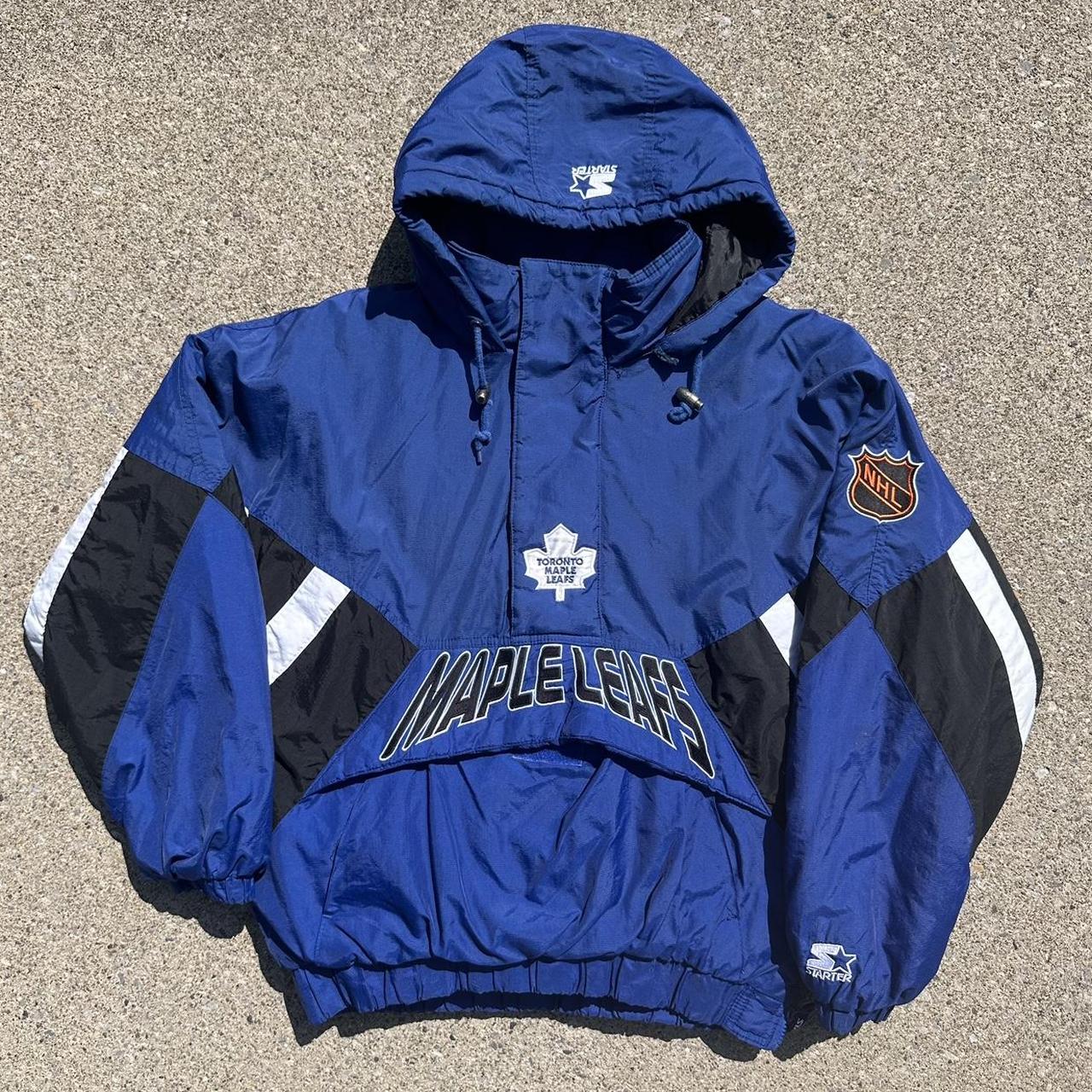 Vintage Toronto Maple Leaves Winter Jacket in a Size - Depop