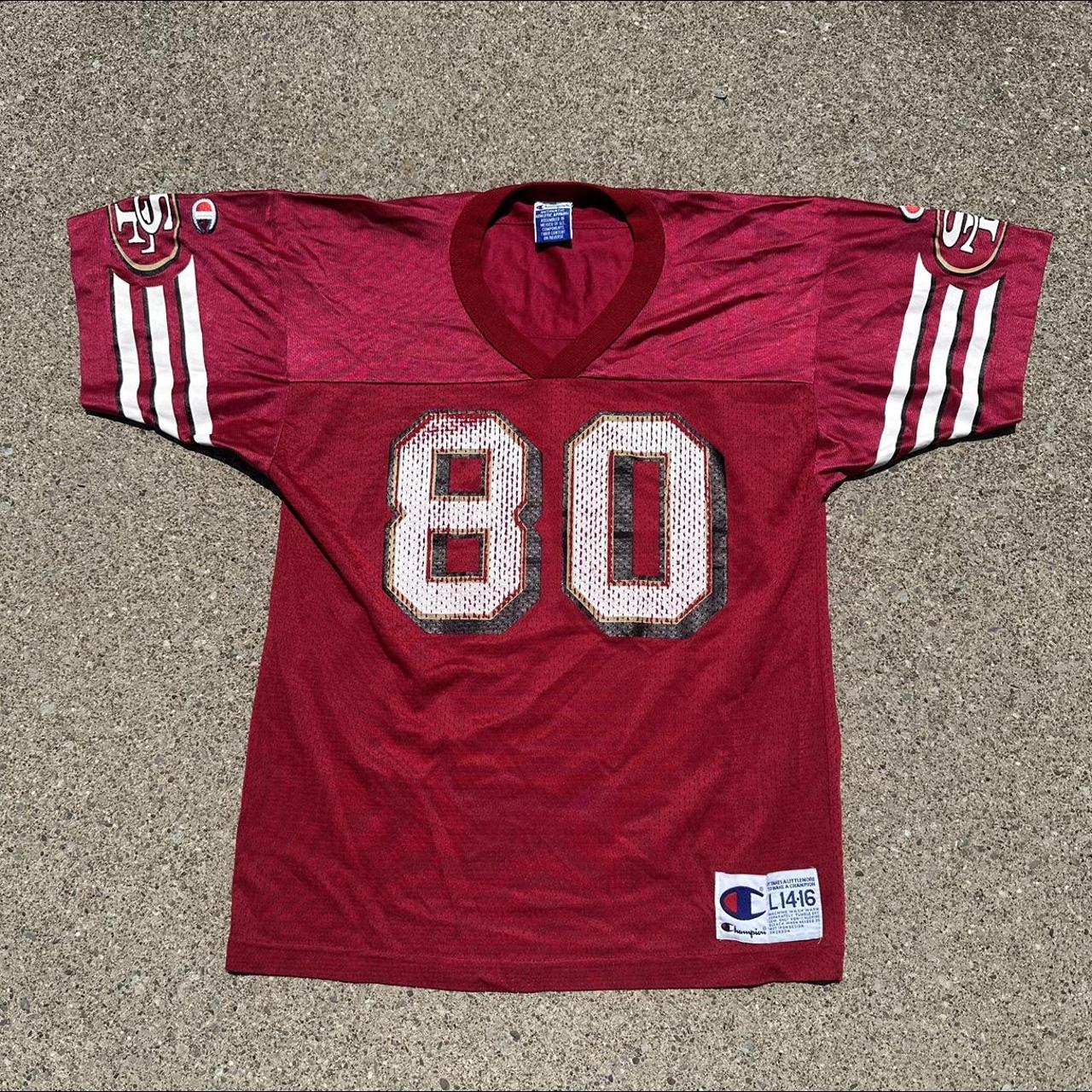 Vintage Champion Jerry Rice Jersey San Fran with - Depop