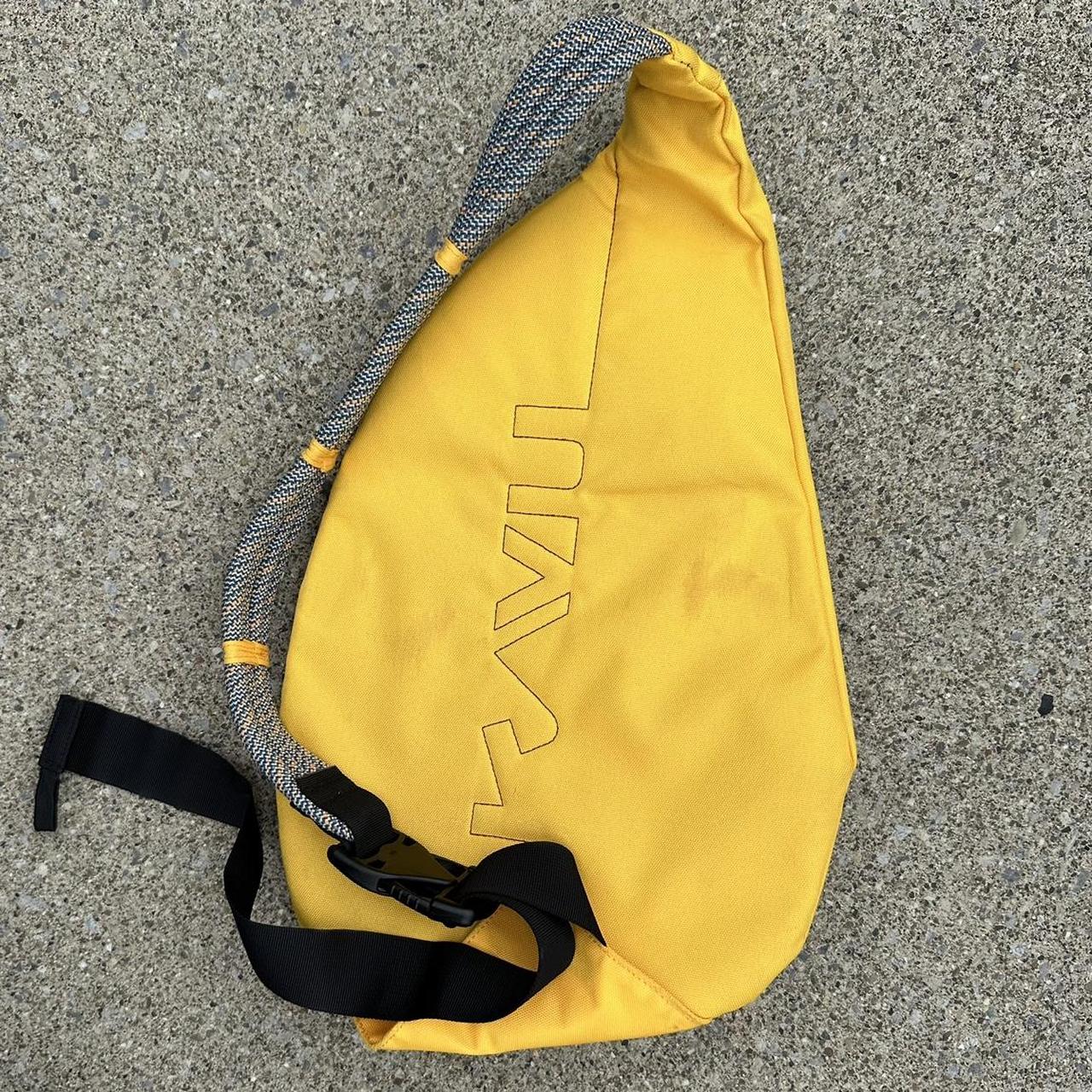 Yellow Kavu rope sling bag Great piece, super... Depop
