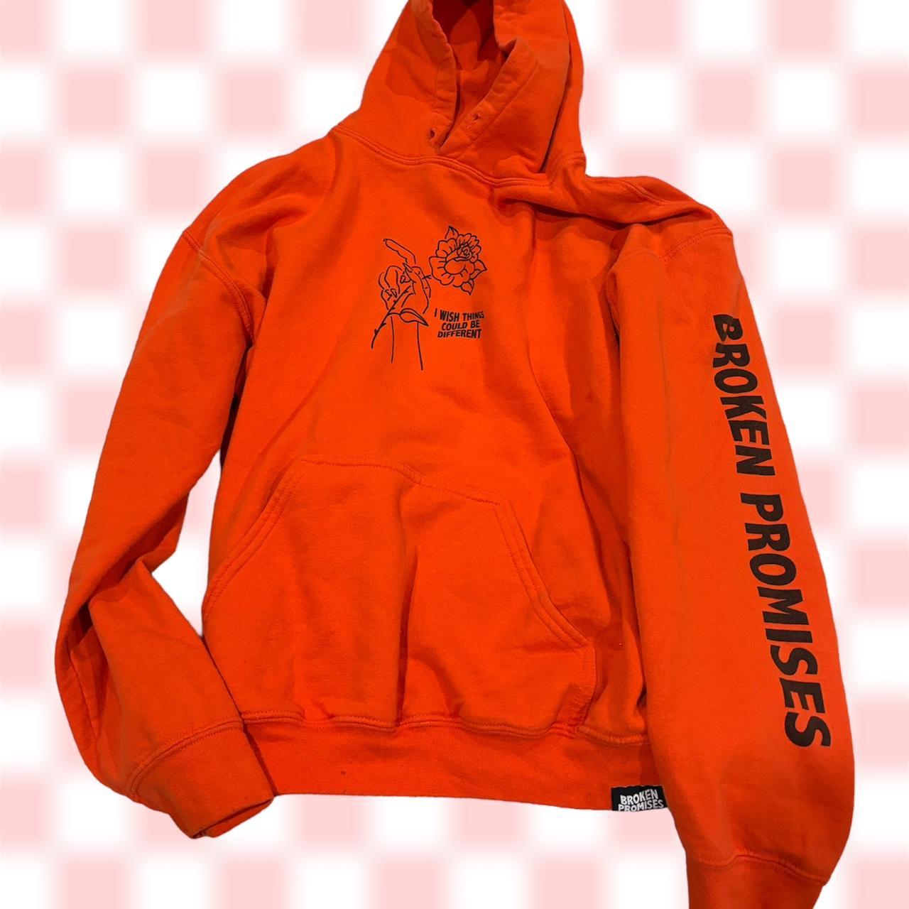 Broke cheap orange hoodie