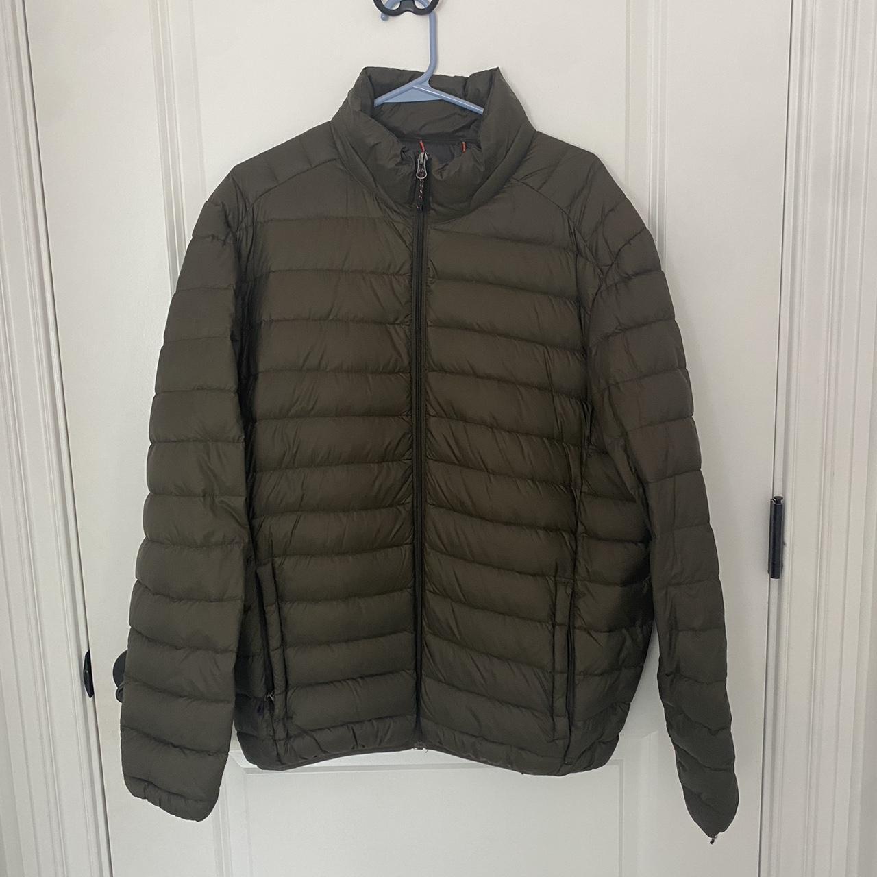 -Olive green Hawke & co puffer jacket/coat. -It’s in... - Depop