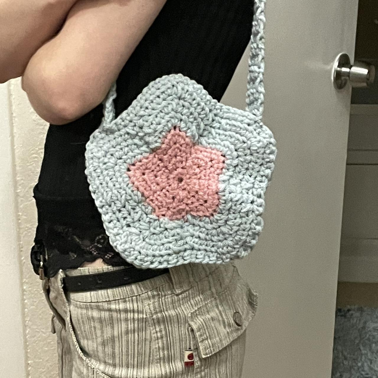 Cotton Candy Crochet Mini Star Bag - ☆Handmade by... - Depop