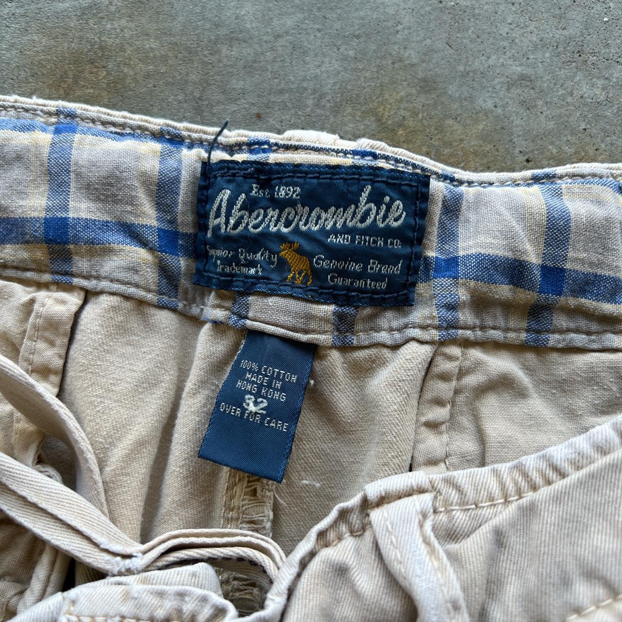 90’ vintage abercrombie and fitch chino beach shorts... - Depop