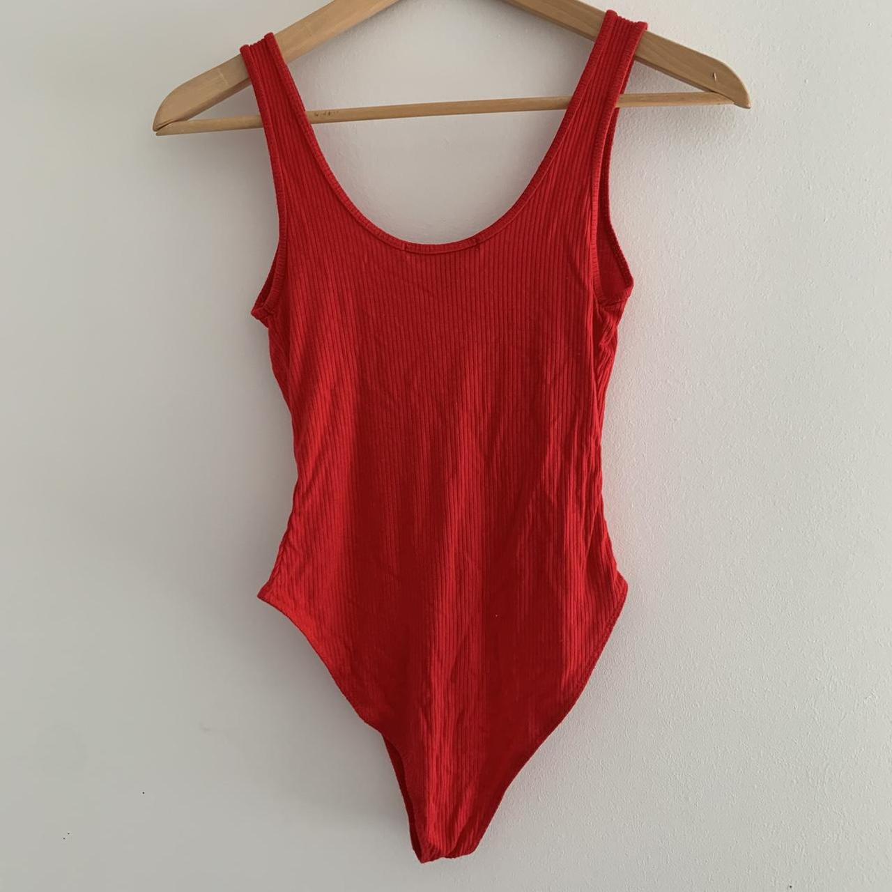Forever 21 Women's Red Bodysuit Depop