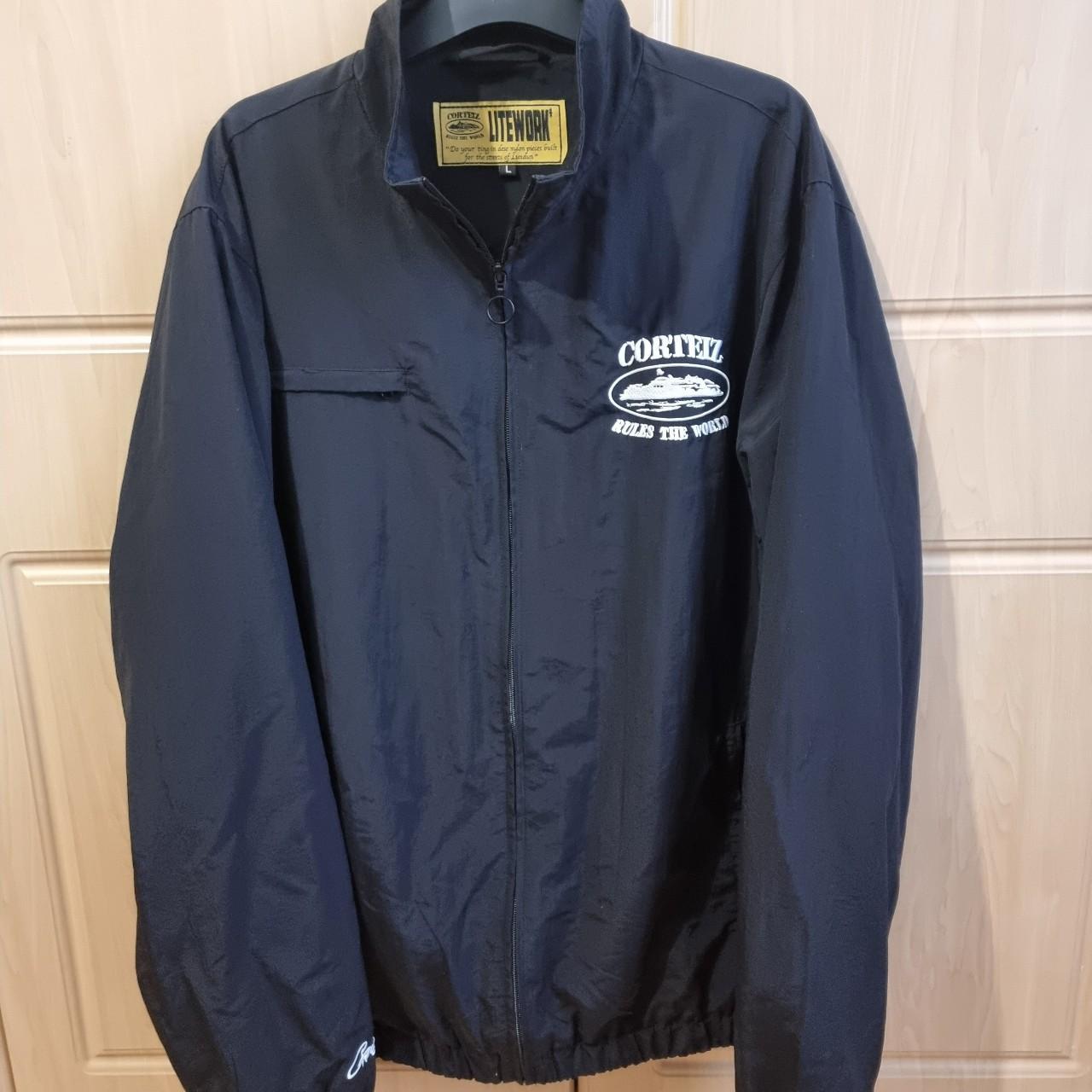 Corteiz shukushuku black jacket Mens Large - Depop