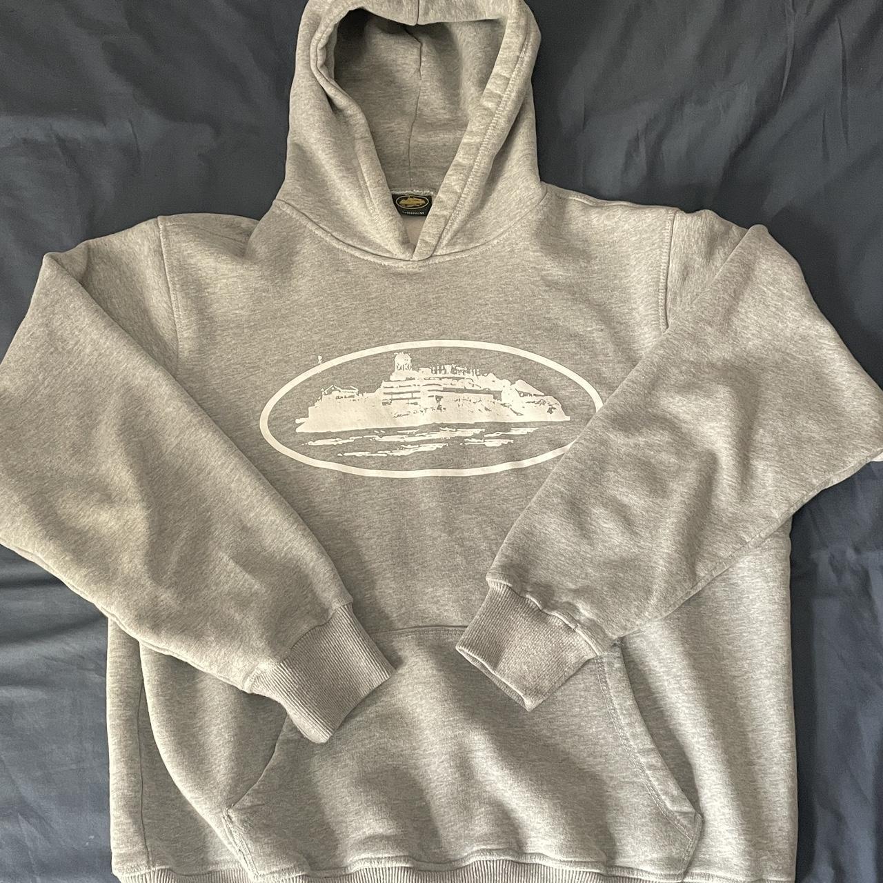 Corteiz RTW grey Alcatraz hoodie Size medium... - Depop