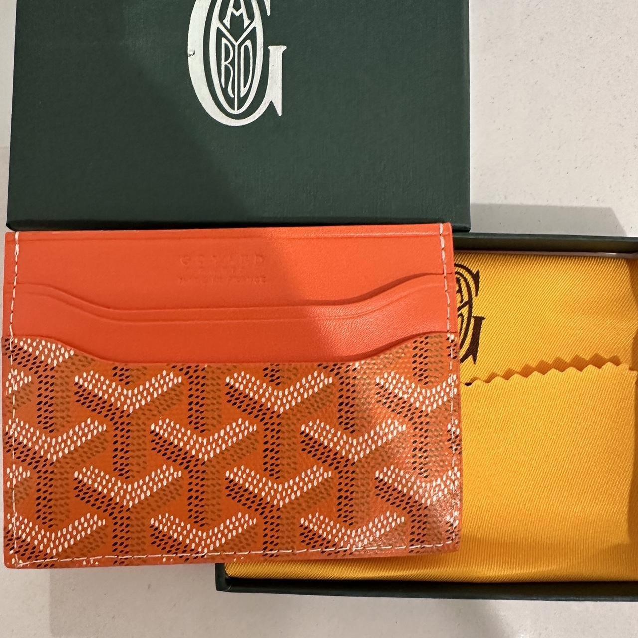 Goyard Men's Orange Walletpurses Depop