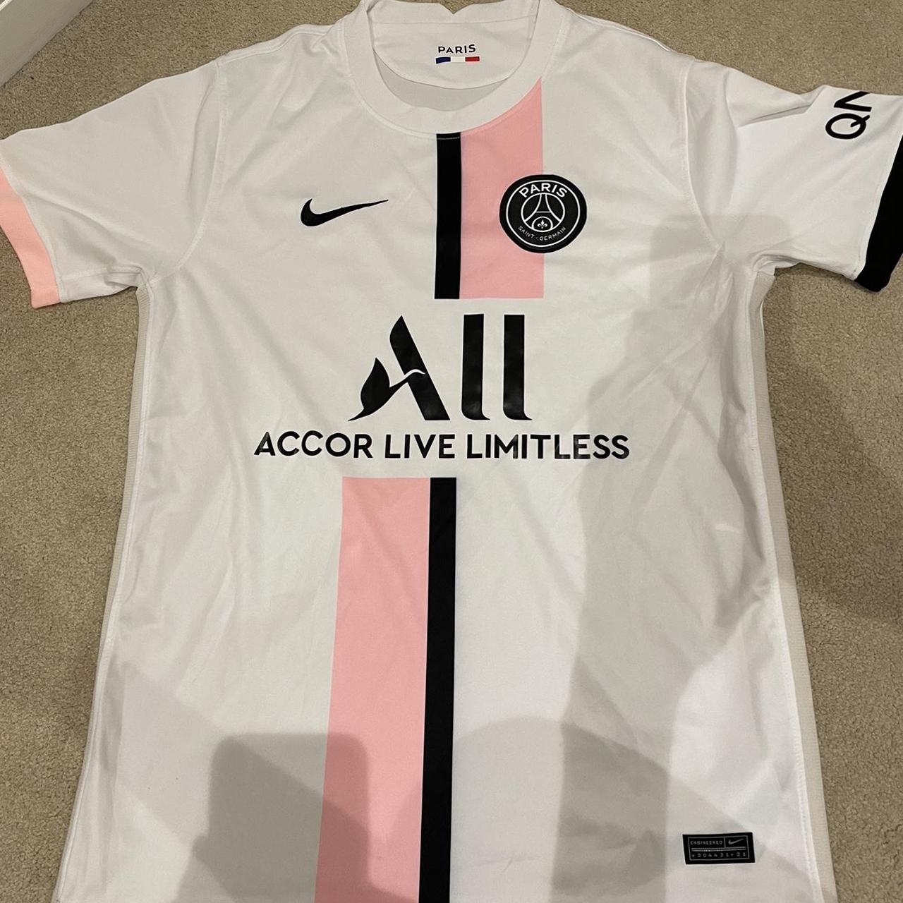 psg pink and white jersey