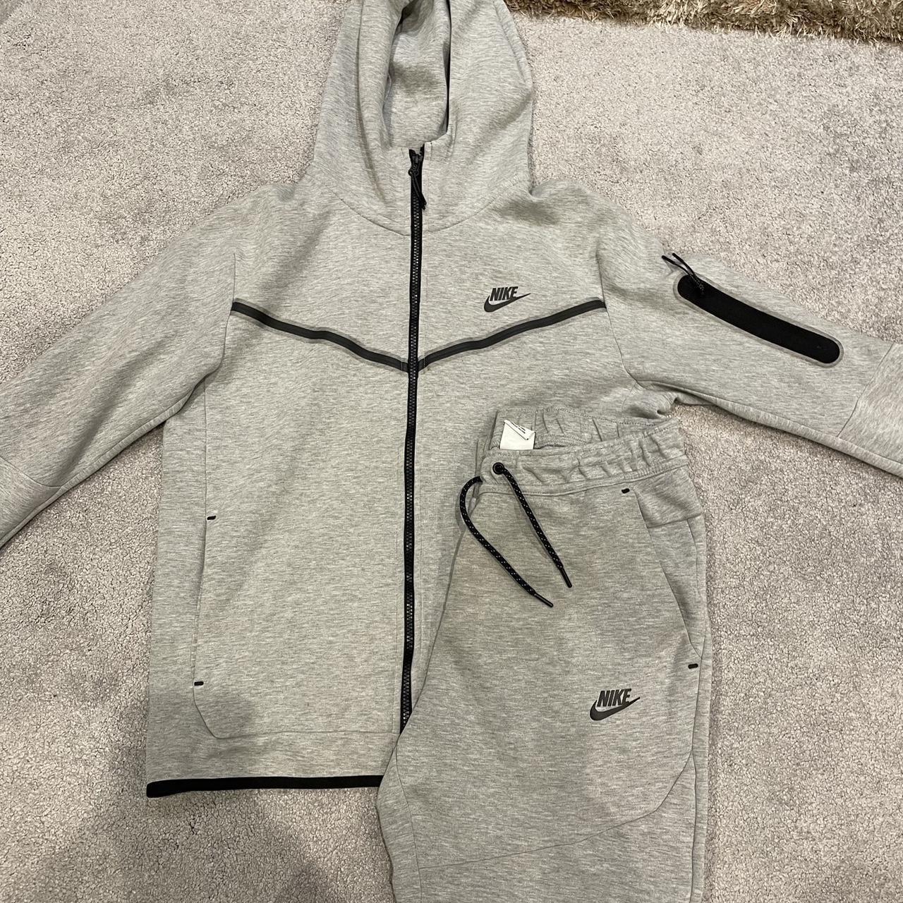 Nike grey tech fleece tracksuit Size medium Has... - Depop