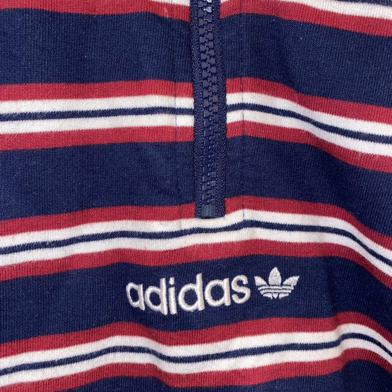 Adidas St Petersburg half zip in navy with. Depop