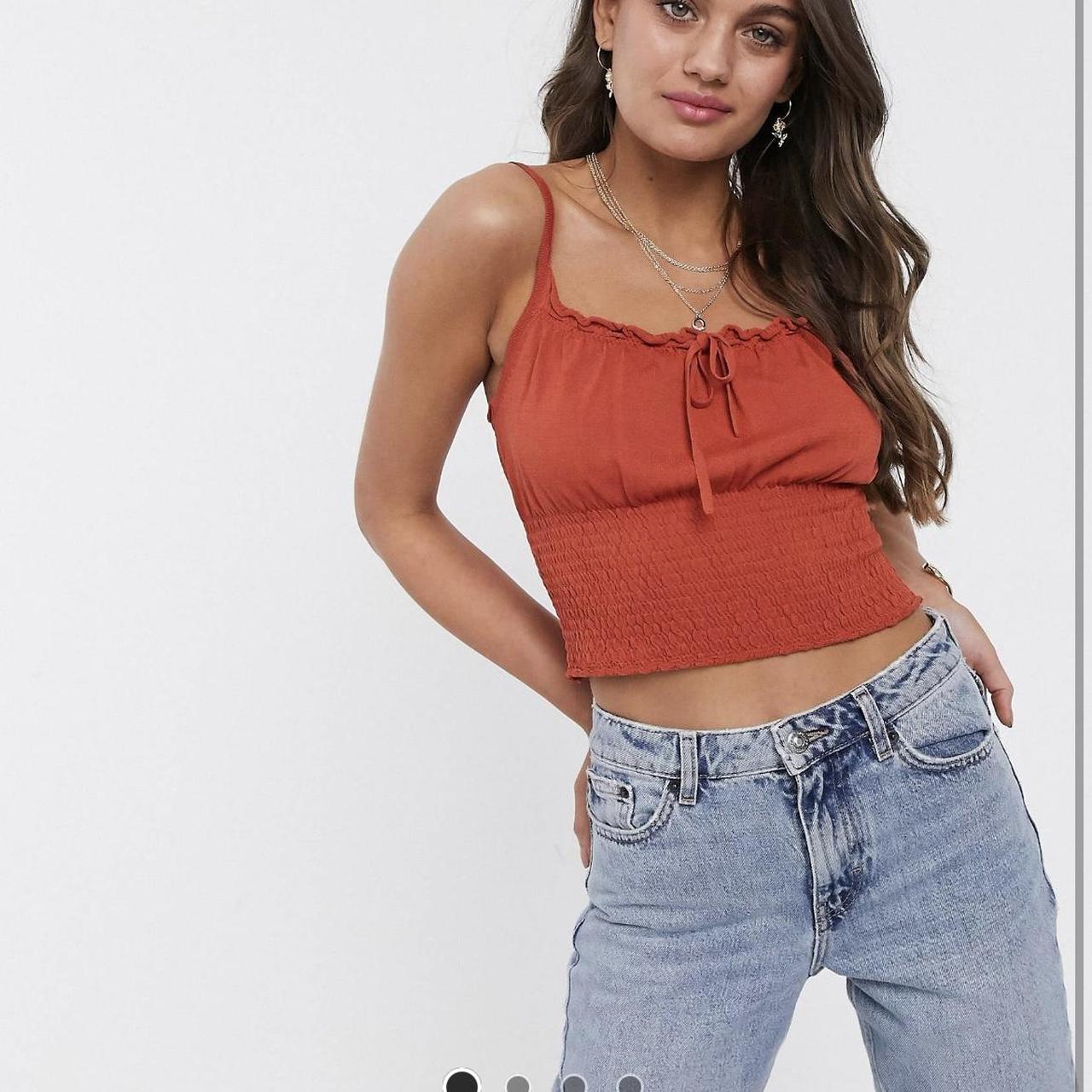 ASOS Women's Orange Vest Depop