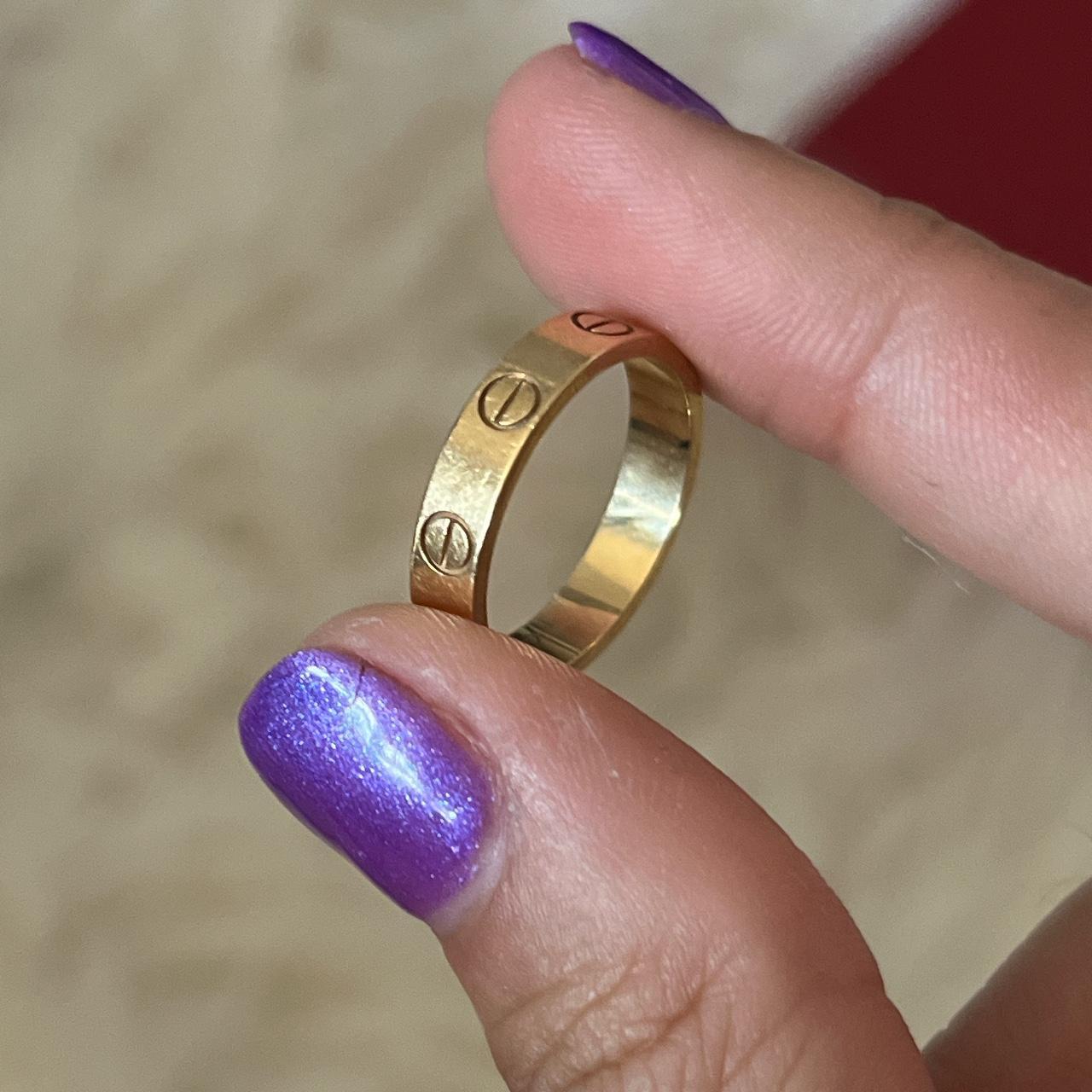 Cartier love ring on sale scratches