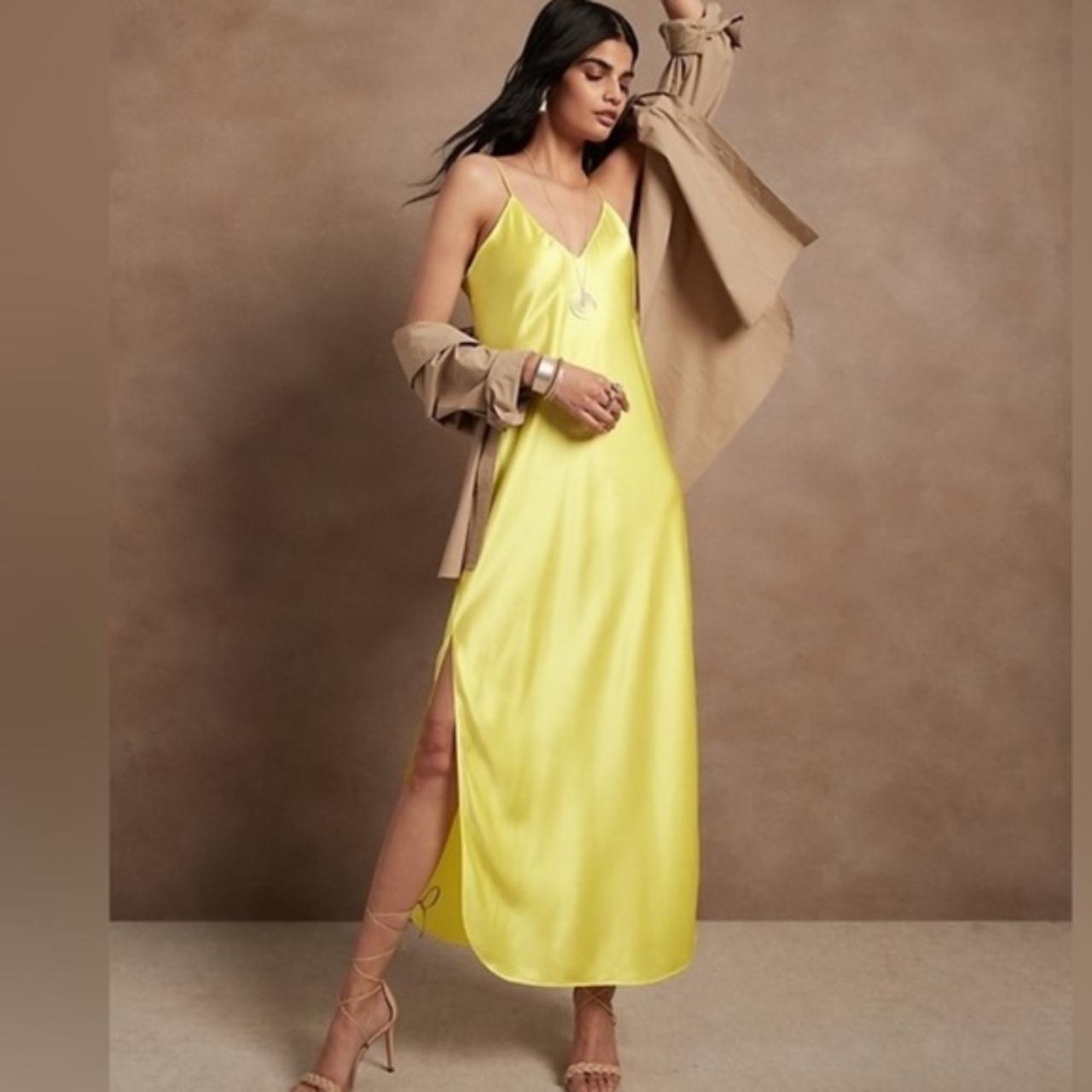 Banana republic yellow dress best sale