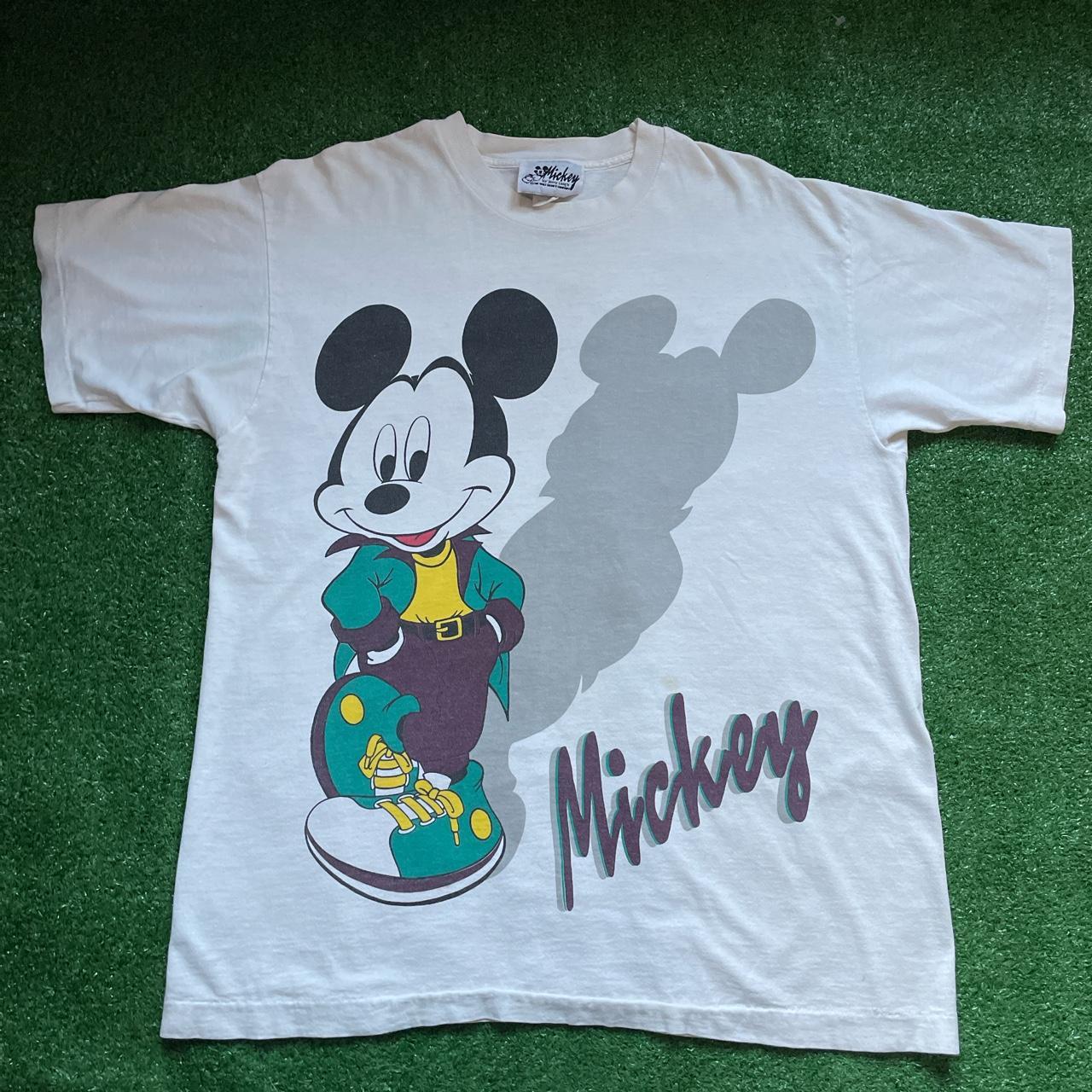 Vintage Mickey shadow tee by jerry Leigh! Shirt has... - Depop