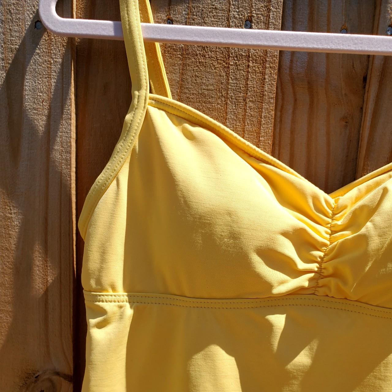 Lands' End Women's Yellow Bikini-and-tankini-tops | Depop