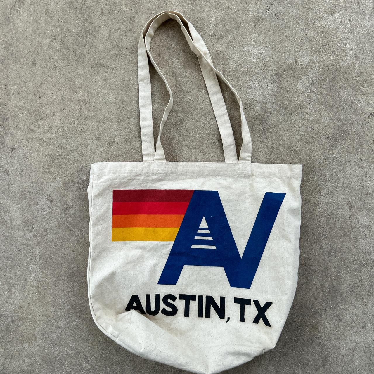 Modern Aviator Nation 4 Stripe Austin Texas Tote Bag - Depop