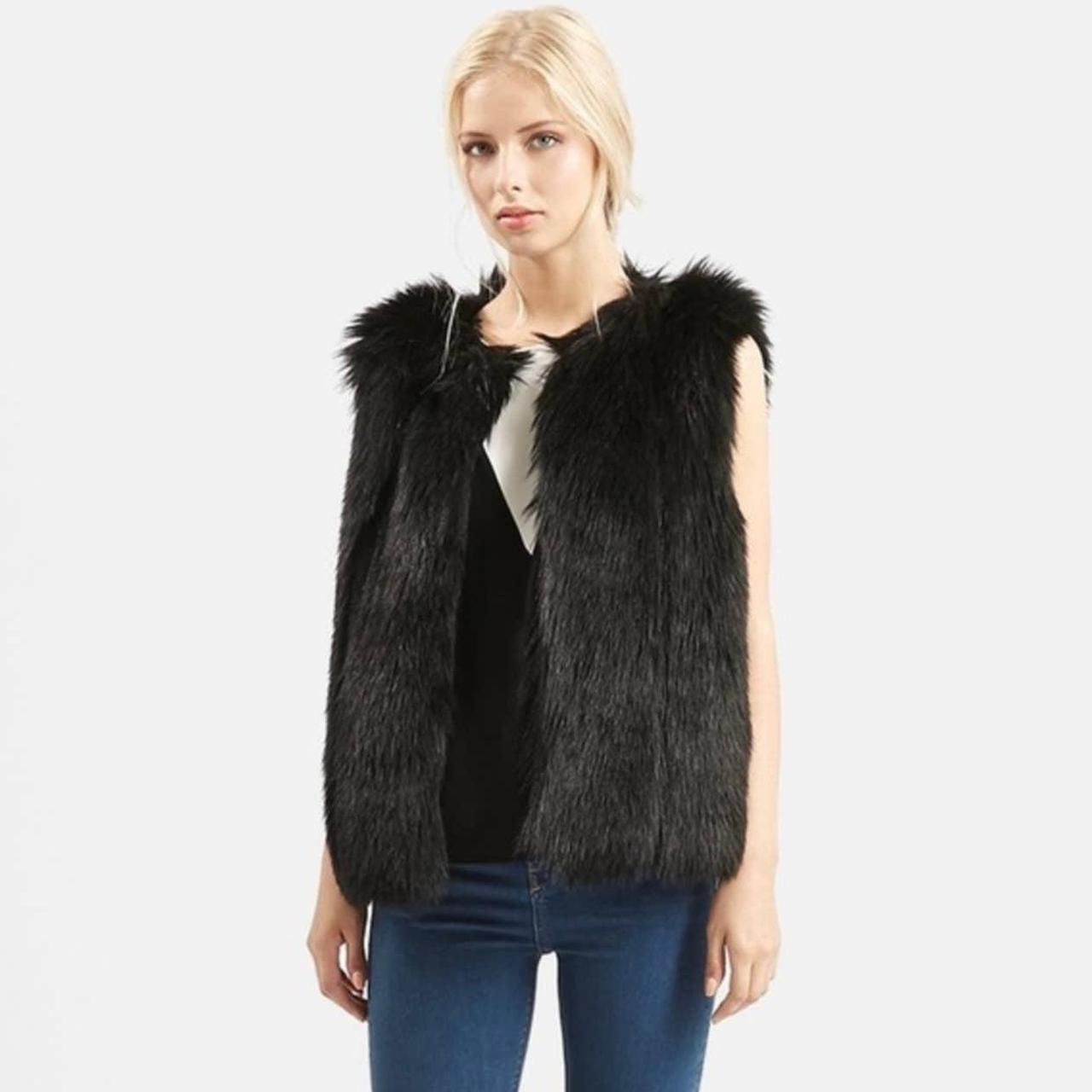 Topshop faux clearance fur vest