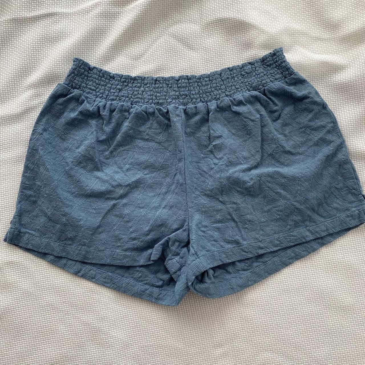 Madewell Blue Lightweight Shorts. Size Small with an... - Depop