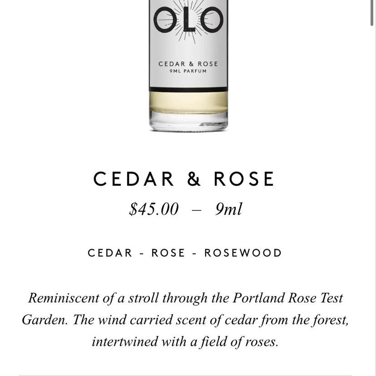 Olo cedar and discount rose