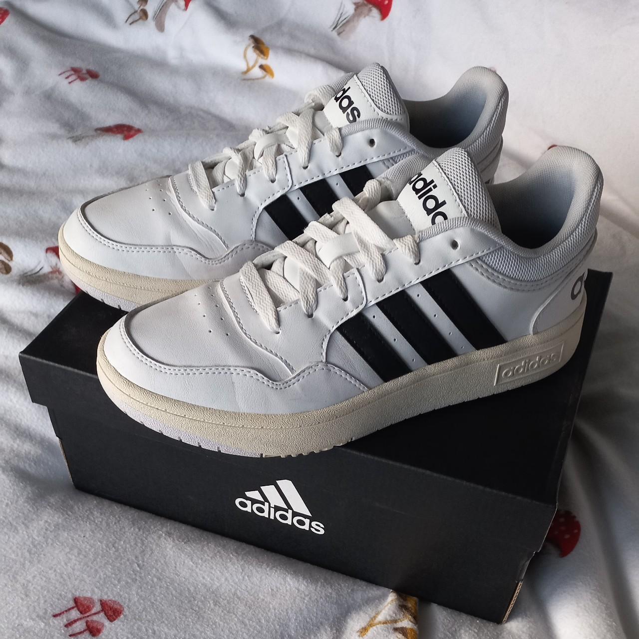 Adidas hoops 3.0 with box Size 6.5 Almost perfect... - Depop